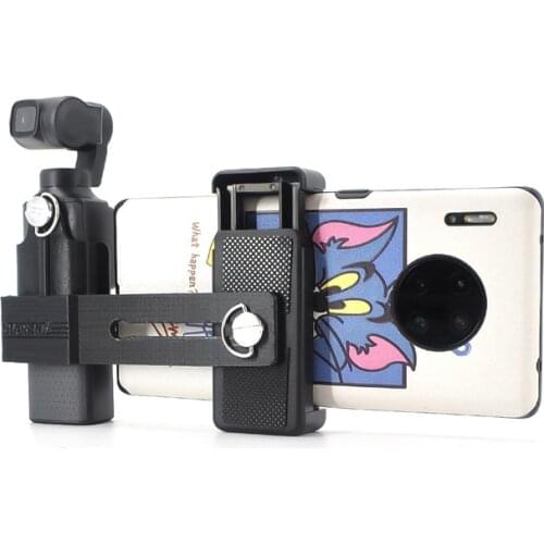 Pocket Camera Extend Phone Clip Bracket Tripod Selfie Stick Adapter for FIMI PALM camera gimbal Accessories