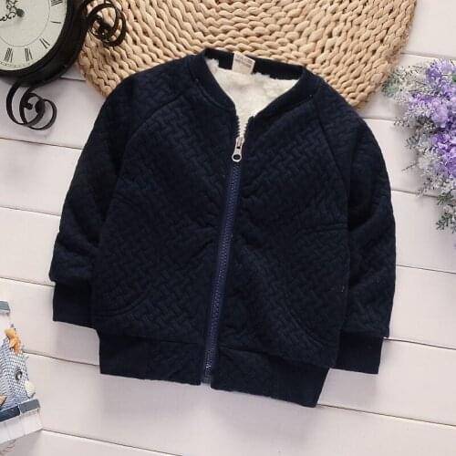 Bibicola baby boys girls jackets spring autumn winter coat kids clothes warm velvet coats children outerwear tops coats clothes