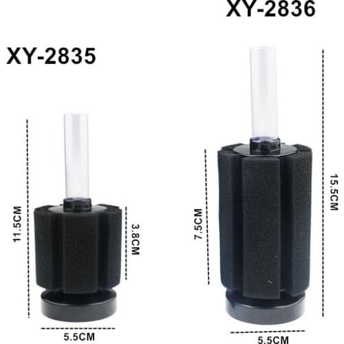 Mini fish tank aquarium sponge water filter xy2835 water fairy sand head bubble stone aquarium accessories skimmer