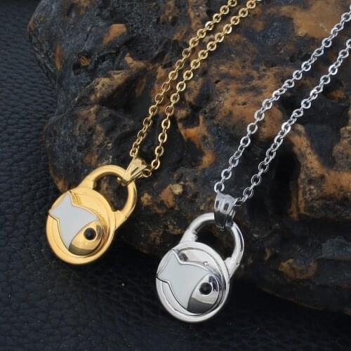 Fashion Stainless Steel Jewelry For Woman and Girl Chain Gold Color Necklace NGGZAHBA