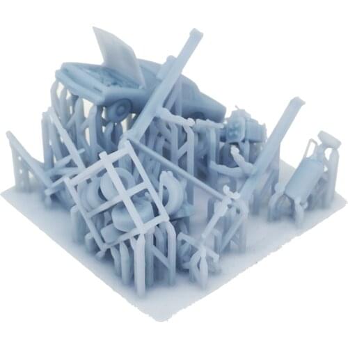 Outland Models Railway Scenery Car Maintenance Accessories Set 1:87 HO Scale