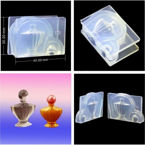 Stereoscopic Clear Silicone DIY Mini bottle Set shape Mold For Epoxy Resin Jewelry Making Craft Tools resin molds forjewelry