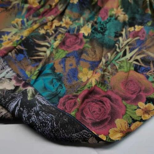 Cooling Fabric Viscose Soft High Quality Ombre Reactive Printing Comfortable