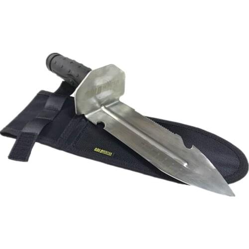 Stainless steel sand scoop garden shovel spade,multi-purpose weeder with sawtooth ruler,garden shovel,camping shovel