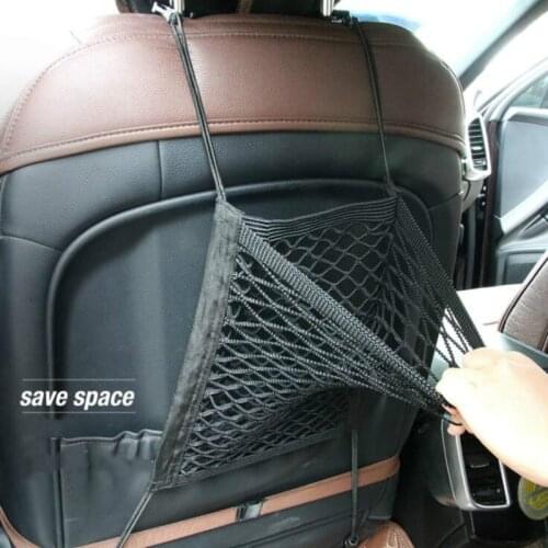 Strong Elastic Car Mesh Net Bag Between Car Back Seat Organizer Car Storage Bag Luggage Holder Pocket Car Styling 23*30cm