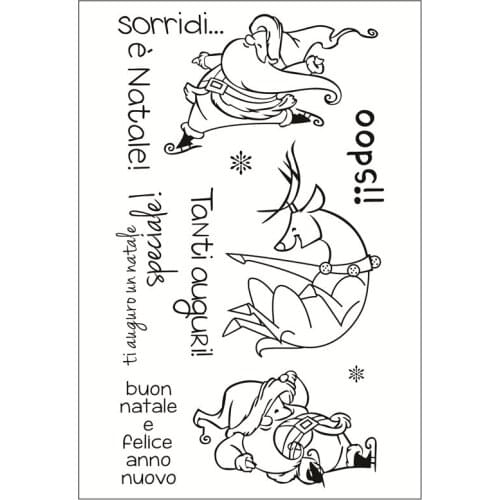 Santa Claus Transparent Clear Silicone Stamps for DIY Scrapbooking/Card Making/Kids Fun Decoration Supplies4