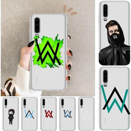 Alan Walker DJ Anime Transparent Phone Case For Huawei P40 P30 P20 P10 P9 P8 Lite E Pro Plus Etui Coque Painting Hoesjes comic