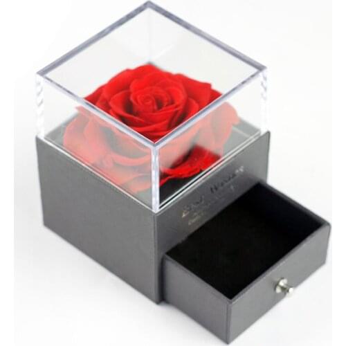Empty Romantic Gift Box Handmade Display Case Jewellery Rings Drawer Holder