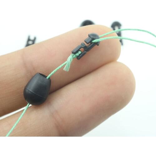 Rompin 20pcs/lot Carp Fishing Beads Quick Change Release Beads Connector Method Feeder Line Holder fishing Terminal Tackle