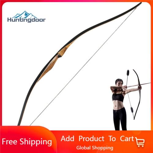 Handmade Traditional Wood Longbow Hunting Archery Recurve Bow Right Hand 20 25 30lbs with Bow String Silencer