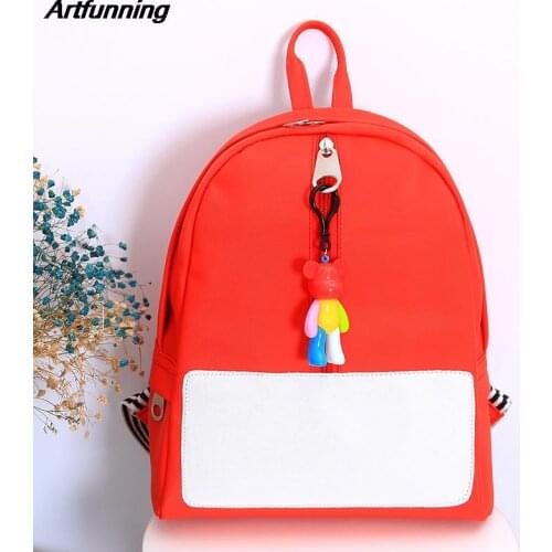 Artfunning Cute shoulder strap school bag for Boys Girls Orthopedic kindergarten backpack kids schoolbags mochilas