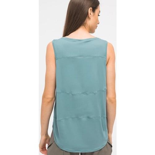 Fitness Gym Sport Crop Tops Women Anti-sweat Loose Fit Yoga Running Workout Tank Top Vest Sportswear