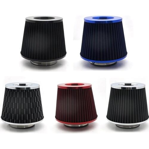 Universal Car Air Filters 76mm for Supercharger High Flow Cold Intake Filter Induction Kit Sport Power Mesh Cone