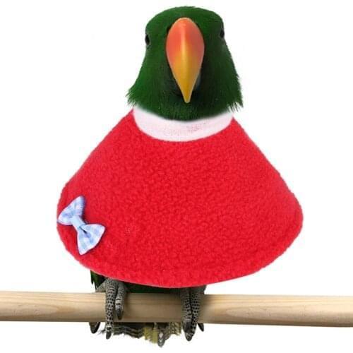 1PCS Pet Parrot Soft Cone Adjustable Cute Anti-bite Parrot Collar Recovery Collar Neck Sleeve for Parakeet Pet Decor Supplies