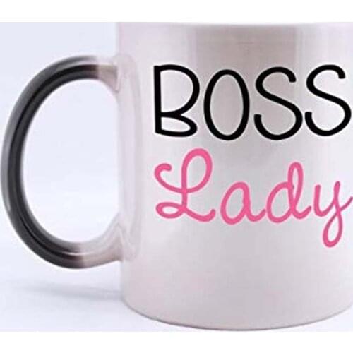 11oz Funny Quotes Mug for Women, Boss Lady Best Choice Color Changing Mug Morphing Coffee Mugs