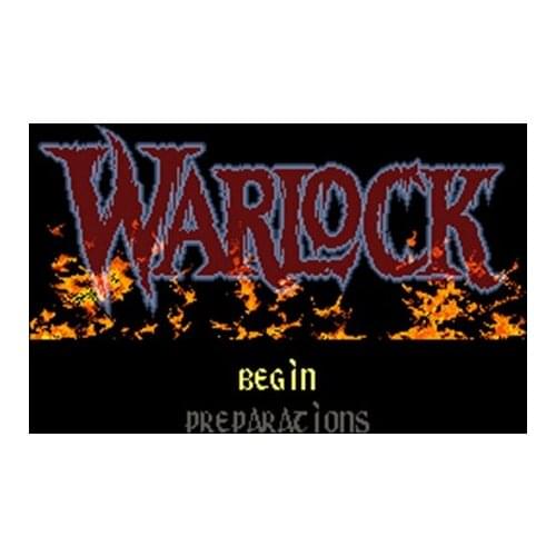 Warlock 16 bit Big Gray Game Card For NTSC Game Player Drop Shipping