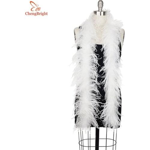 2Meters/Lots Fluffy Natural White Ostrich Feather Boa Costumes/Trim For Party/Costume/Shawl/Craft Ostrich Feather Wedding Diy
