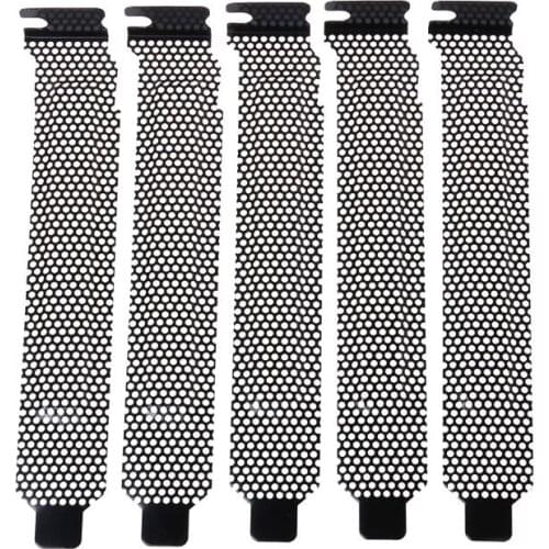 5PCS Ventilation Deflector PCI Slot Cover Frame Chassis Bits Block Cooling Fan Dust Filter Ventilation PC Computer Case 50LA