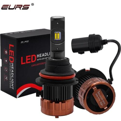 EURS Car Headlight H4 H7 LED Foco Canbus Headlight H1 LED HB3 HB4 H13 H11 Auto Mini Headlamp CSP Chip Fog Light 80W 8000LM V6S