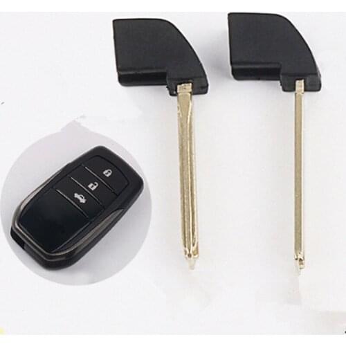 DAKATU Blank Insert Smart Remote Key Blade For Toyota 2013 Camry Highlander RAV4 Emergency Smart spare key blade