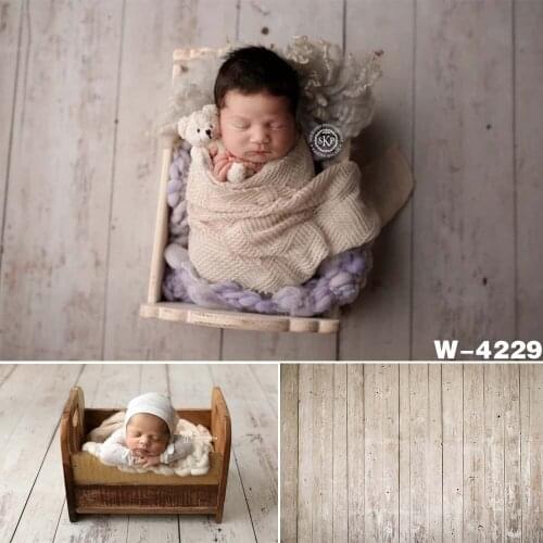 HUAYI Photography Backdrop Newborns Baby Birthday Photo Background Vintage Wooden Planks Floordrop Studio Portraits Photocalls