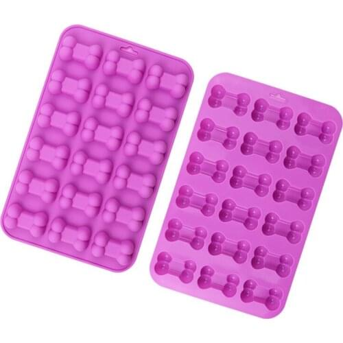 Cake Decorating Tools 18 Even Bone Silicone Chocolate Mold Baking DIY High Temperature Resistant Kitchen Supplies Easy Cleaning