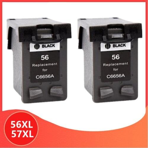 2x BK C6656a C6657a ink cartridge for hp 56 57 for hp56 for hp57 56XL 57XL Deskjet 450 450cbi 450ci 450wbt F4140 F4180 5150 5550