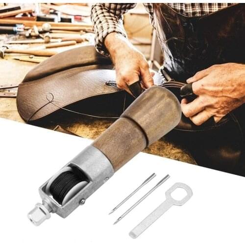 Leathercraft Sewing Stitching Awl Needle Tool Kit for Handwork DIY Leather Shoe Purses Wallets Clothes Repair JS22