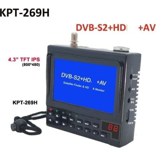 KPT-269H DVB-S2 digital Finder Meter Full HD Digital Satellite TV Receiver MPEG-4 HD DVB-S Satellite Finder