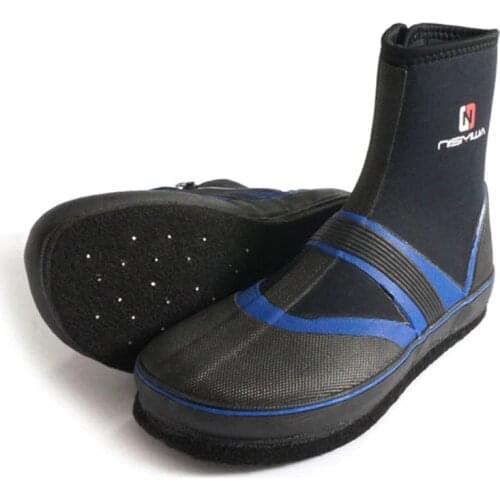 Fly Fishing Shoes Aqua Sneakers Hunting Waders Outdoor Waterproof Shoes Anti-Slippery Felt Sole with Nail for Men Women F3