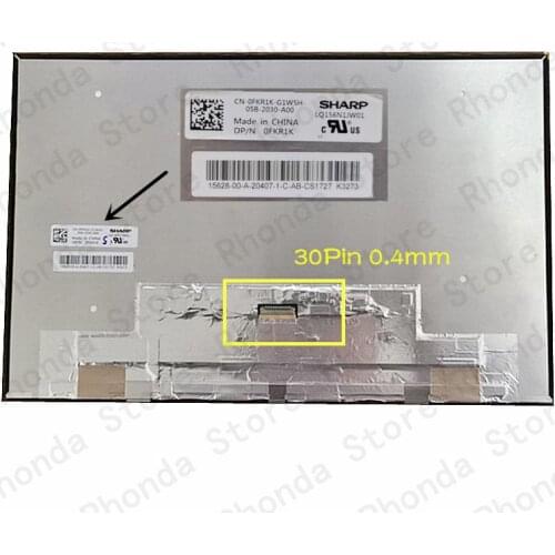 15.6 inches 1920 x 1200 LQ156N1JW01 P/N:FKR1K non touch screen for Dell XPS 15 9500 laptop LCD screen 16:10