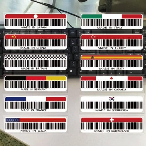 National Flag Strip Decals Waterproof and Reflective Car and Motorcycle Stickers