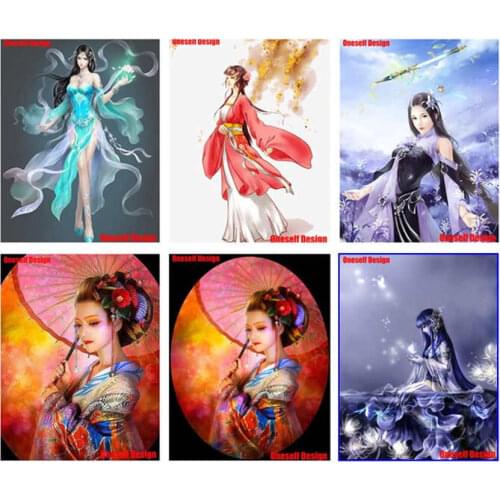 NEW Diy 5D diamond embroidery Full Set kits Beautiful Girl diamond mosaic sale rhinestone pictures rhinestones beaded embroidery