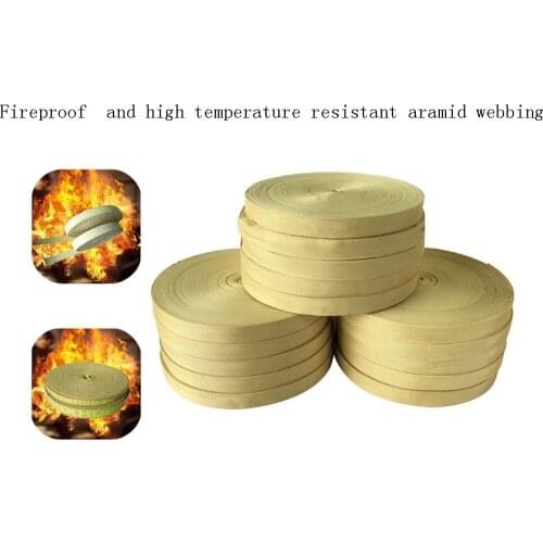 Fireproof high temperature resistant aramid webbing for Fire Industry High temperature equipment Insulation equipment accessorie