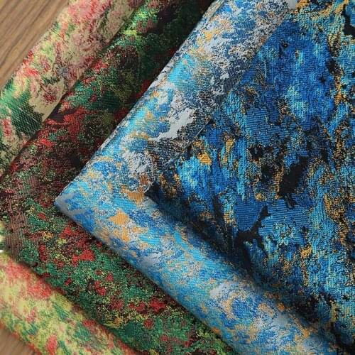 Brocade Fabric Classic Oil Painting Retro Art Handmade Fashion Diy Clothing Fabric Dutch Wax High Quality