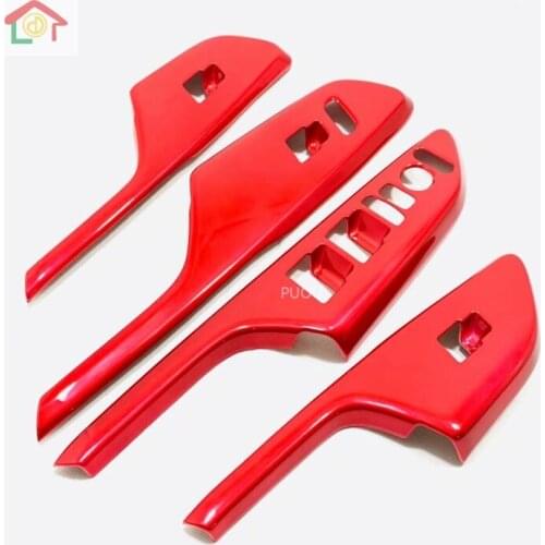 Armrest Window Rise Lift Down Control Switch Door Lock Panel Cover Trim for Honda Civic 10Th Gen 2016 2017 2018 2019 2020