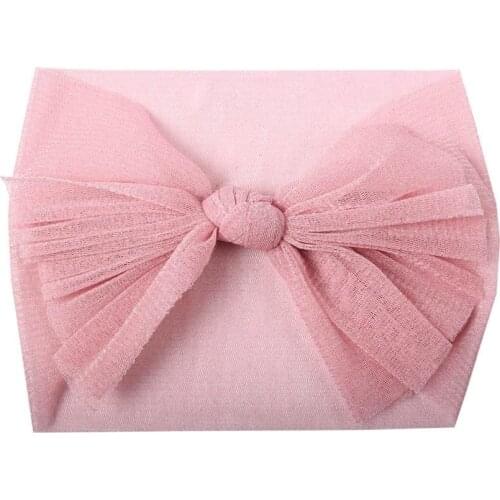 Lovely Princess Hair Bands Lace Butterfly Bows Headband For Girls Solid Dots Kids Mesh Yarn Head Hoop Hair Accessories