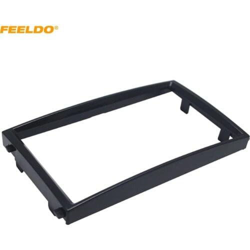 FEELDO Car 2DIN Face Frame Panel for Ssangyong Rexton 2007+ Stereo Interface CD/DVD/Radio Fascia In Dash Mount Trim Kit #HQ5241