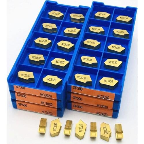 Cutting tool SP500 NC3020 NC3030 high quality grooving tool carbide insert turning insert SP 500 lathe parts tool