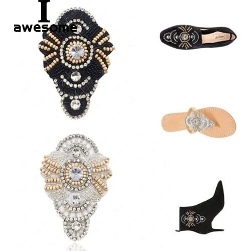 DIY Retro design Shining Rhinestone Beading Bridal Wedding Party Shoes Accessories For shoe High Heels sandals Boots Decorations