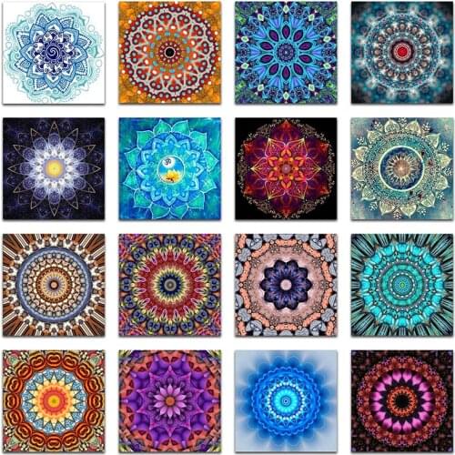 Patterns DIY Diamond Painting Cross Stitch FULL Diamond Embroidery Mandala Pictures Home Decoration Hand Pasted Gift