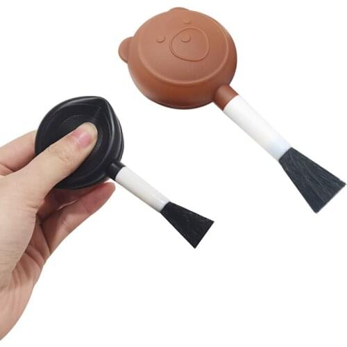 1 Pcs 2 In 1 Air Blowing Brush Car Detail Brush Interior Special Brush Camera Computers Keyboards Dust Cleaner Brush DIY