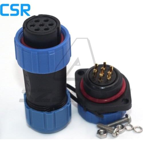 SZJELEN SP21 Outdoor Waterproof Connector IP67 plug socket 7-pin power cable