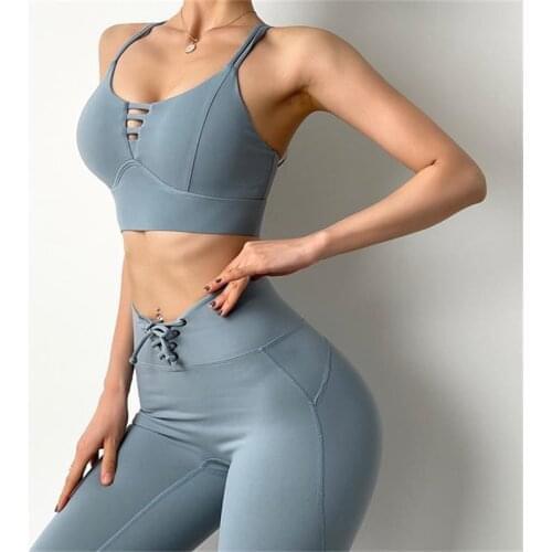 Gym Running Crop Tops Women Nylon Fitness Yoga Sport Bras Tops Anti-sweat Padded Workout Brassiere