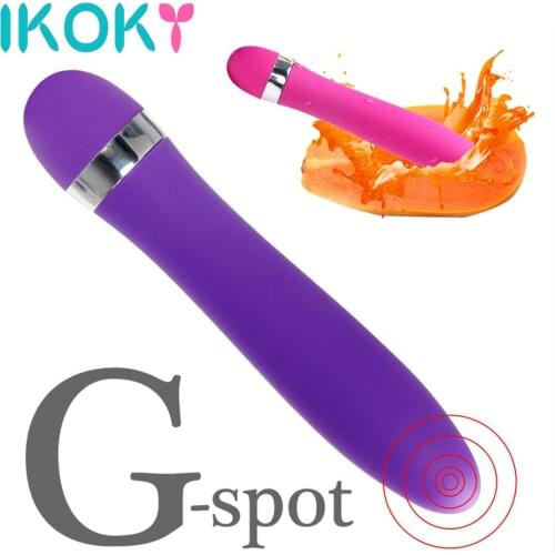 IKOKY AV Stick Vibrator G-spot Massage Smooth Magic Wand Clitoris Stimulator Sex Toys for Women Adult Products Speed Adjustable