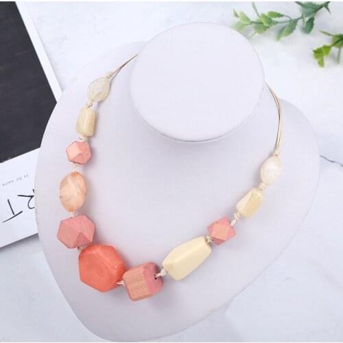 Ydgy irregular Beads Necklace Jewelry sweater chain short fashion womens collar chain wholesale