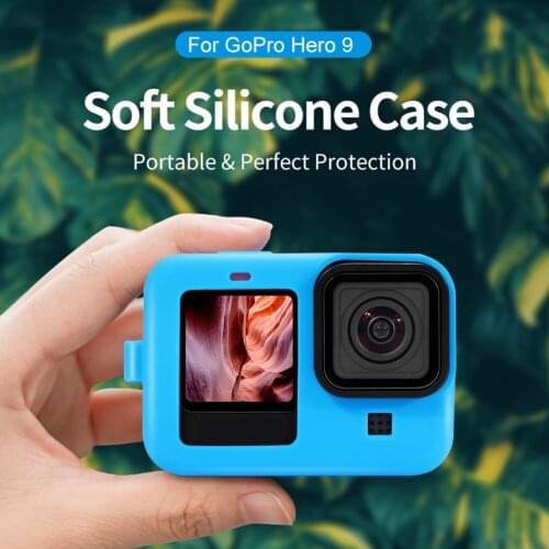 Protective Cover Full Case Lightweight Shell Portable Silicone Quick Release for GoPro Hero 9 Sports Camera Sleeve