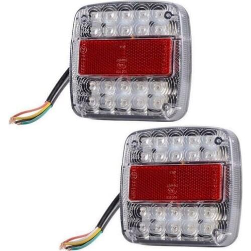 1pcs 12V LED Indicator Lights Stop Rear Tail Reverse Light Indicator License Plate Lamp Truck Trailer Waterproof