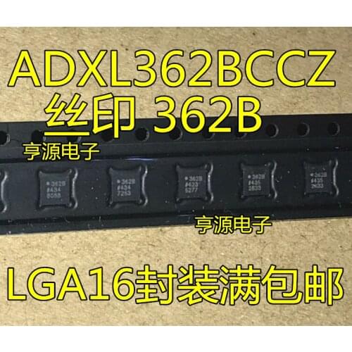 10PCS ADXL362BCCZ LGA-16 ADXL362 low- 3-axis MEMS accelerometer