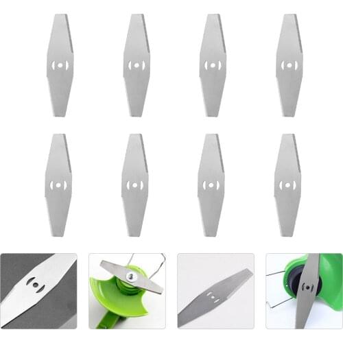 8pcs Hand-Held Lithium Electric Cutting Machine Blade Saw Blade Lawn Mower Blades Metal Garden Grass Trimming Blades